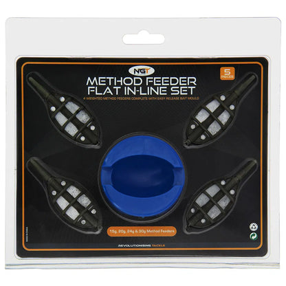 NGT Method Feeder Set - 4 Inline Feeders and Mould