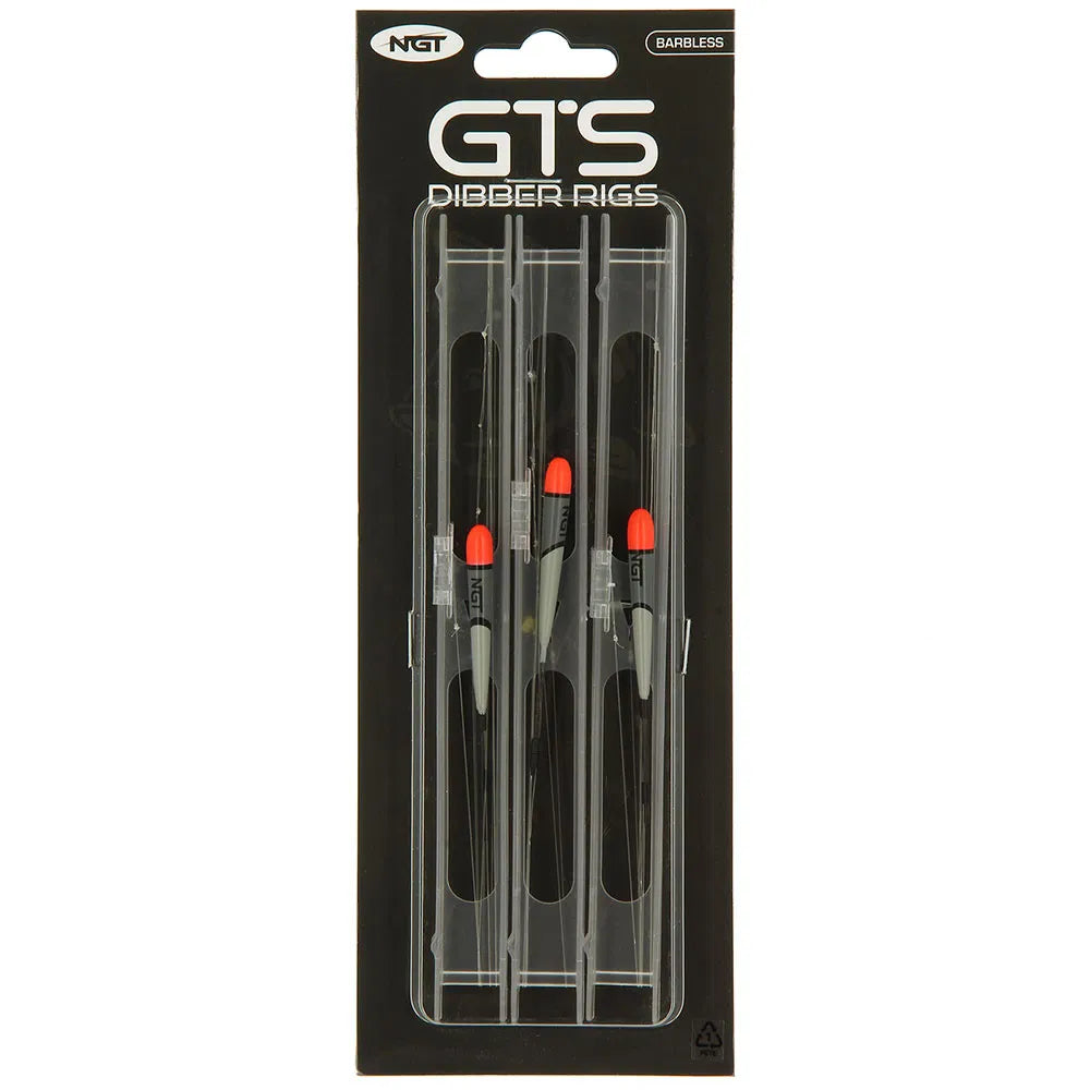 NGT GTS Carp Pole Rigs - 3 Assorted Dibber Carp Pole Rigs